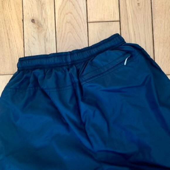 Vintage 90s Nike Windbreaker Track Pants Small 4-6 White Tag Waterproof Black - Picture 8 of 8